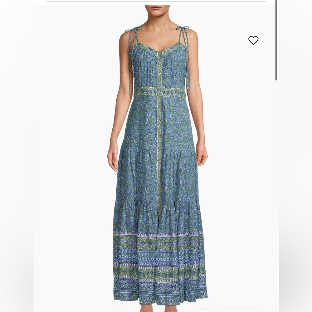 NWT Veronica Beard Windansea Paisley blue vacation resort wear Maxi Dress Small